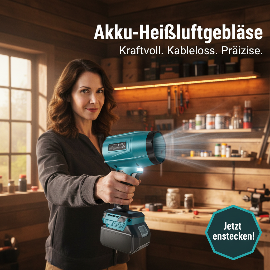 Werbebild Akku-Heißluftgebläse